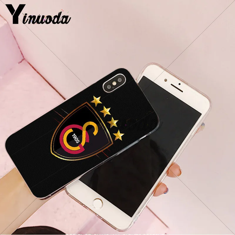 Yinuoda Galatasaray SK Роскошный Гибридный чехол для телефона для iPhone 8 7 6 6S Plus X XS max 10 5 5S SE XR Coque Shell