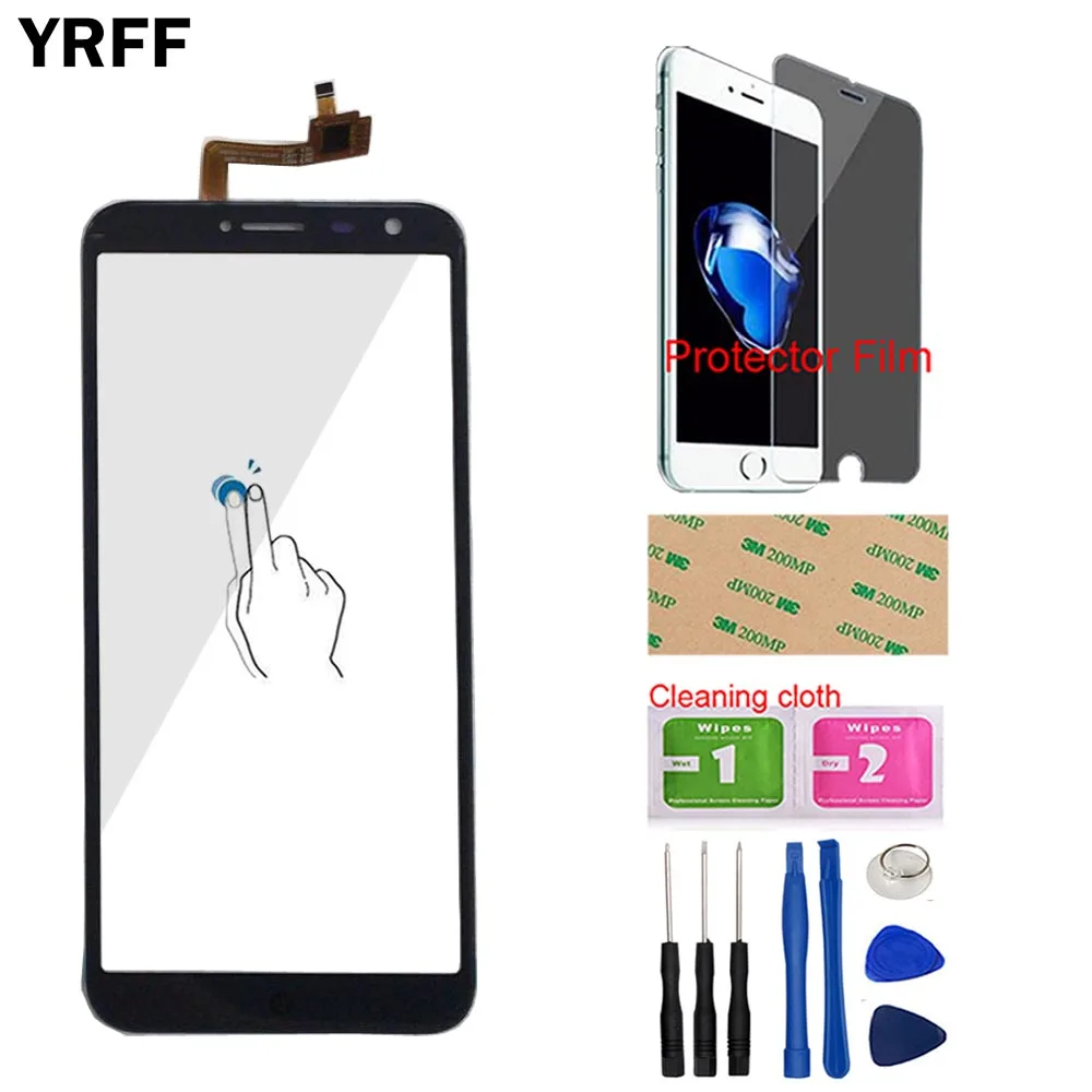 YRFF 5 ''мобильный сенсорный экран для Oukitel C8 дигитайзер панель переднее стекло