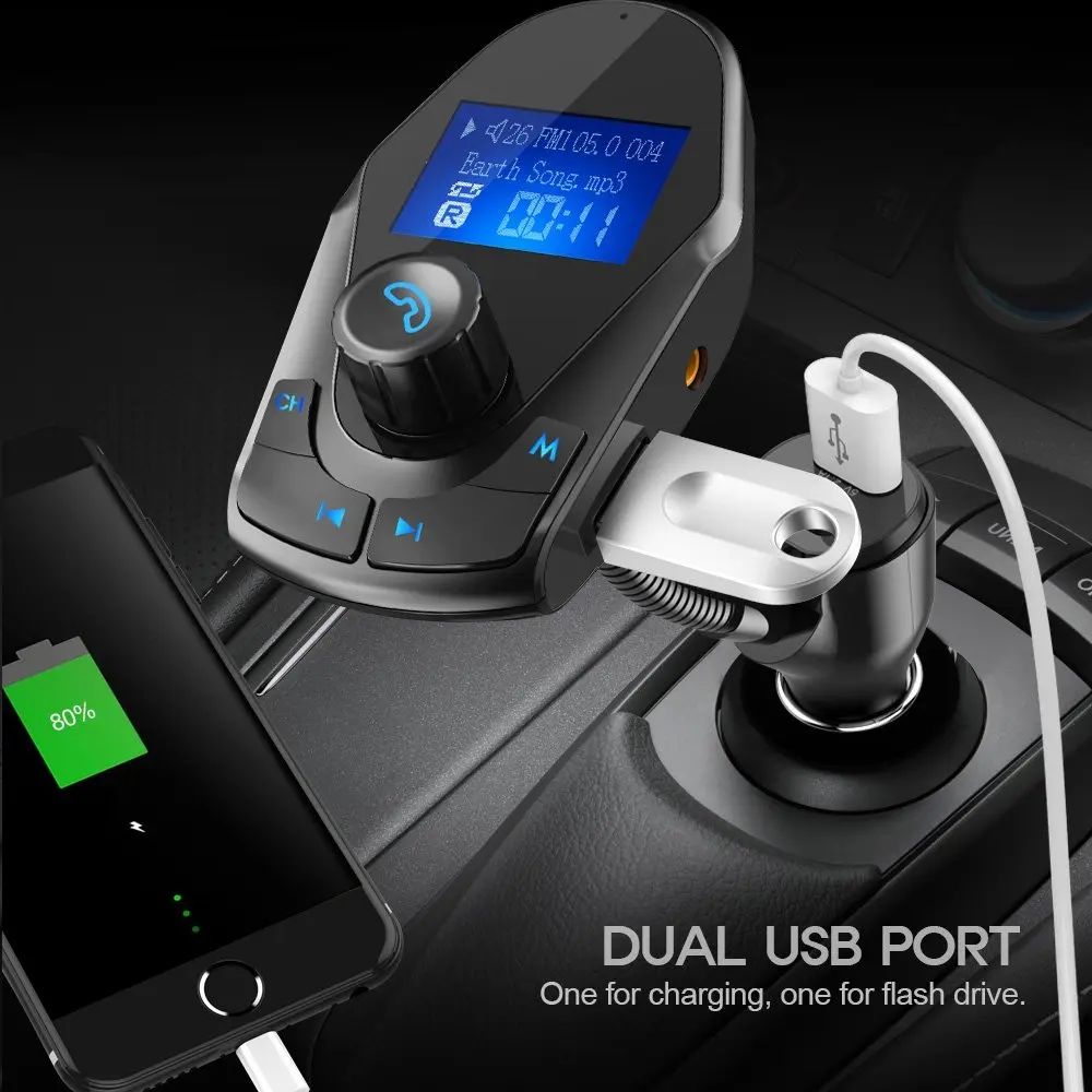 Автомобильный MP3 плеер Nulaxy fm передатчик Bluetooth автомобильный комплект