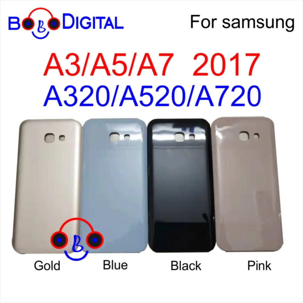 Для SAMSUNG A320 A520 A720 Задняя стеклянная крышка для SAMSUNG Galaxy A3 A5 A7 Задняя стеклянная крышка для батареи задняя дверь Корпус чехол