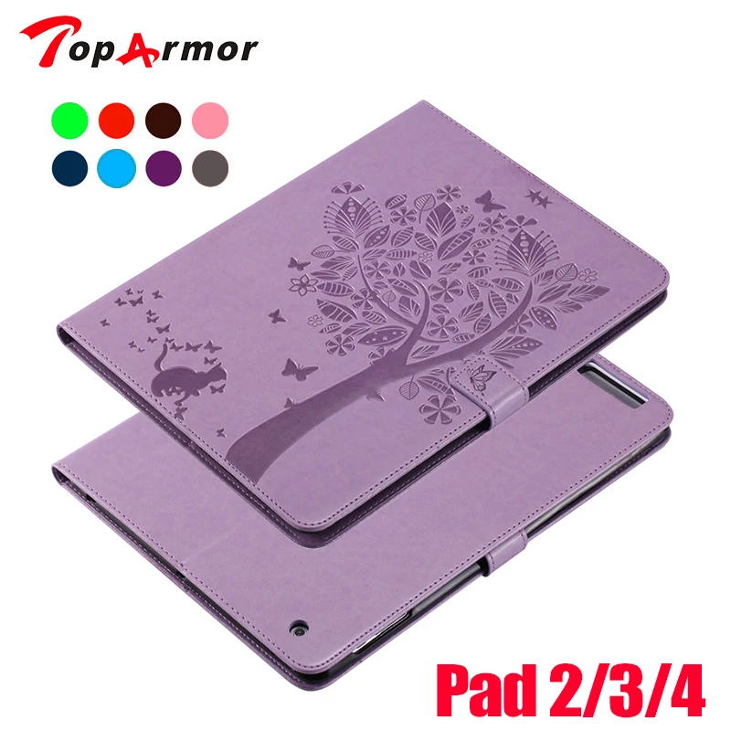 TopArmor для Apple Ipad 2 3 4 чехол s из искусственной кожи с откидной подставкой