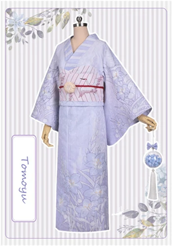 Карта аниме Captor Сакура КИНОМОТО SAKURA Tomoyu летний костюм для косплея юката японское кимоно женское платье костюмы на Хэллоуин - Цвет: Tomoyu costume