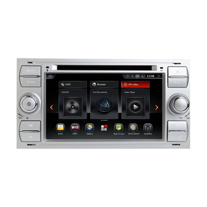 CarExc Android 9 0 OS Octa Core для Ford S-Max Kuga Fusion Transit Focus II автомобильный DVD-плеер с GPS-навигацией