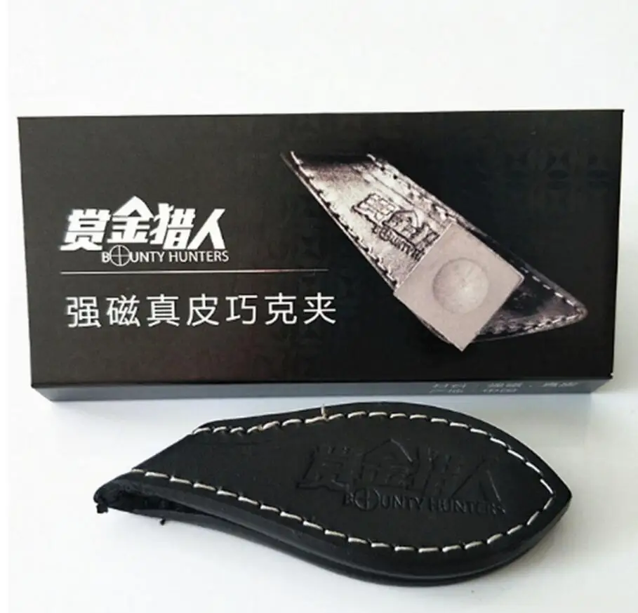 Новое поступление кожаный магнитный держатель для бильярдного мрамора черного