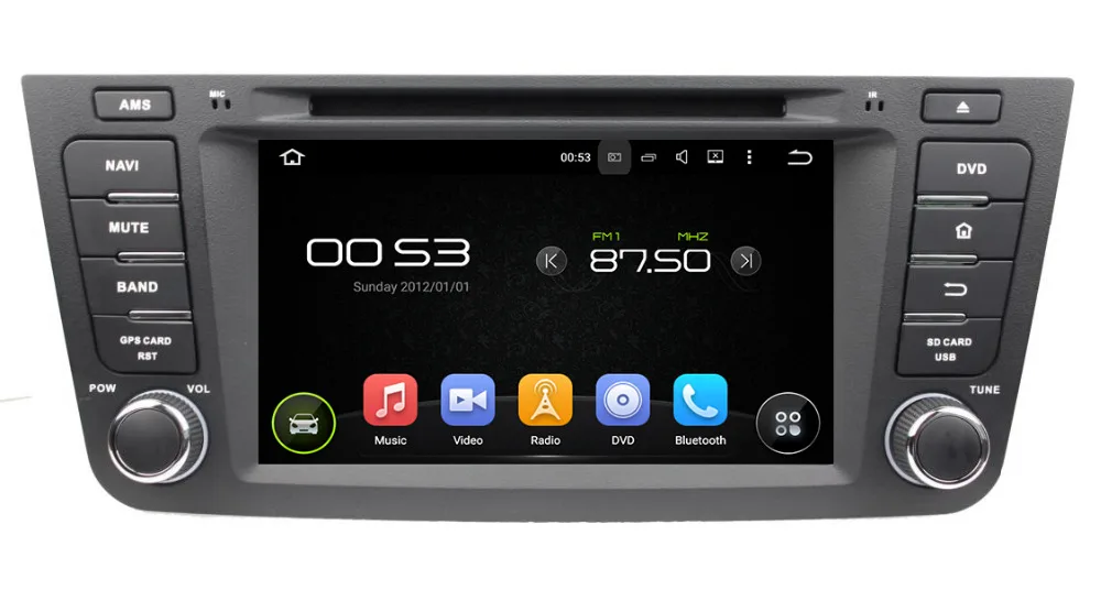 Android 5 1 четырехъядерный 1024*600 автомобильный DVD-плеер для Geely EX7 GX7 с GPS радио Bluetooth