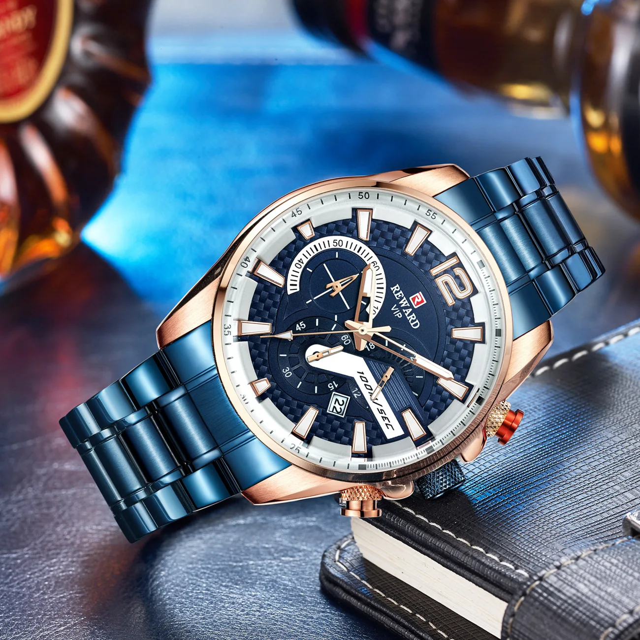 Модные Спортивные кварцевые часы мужские многофункциональные брендовые