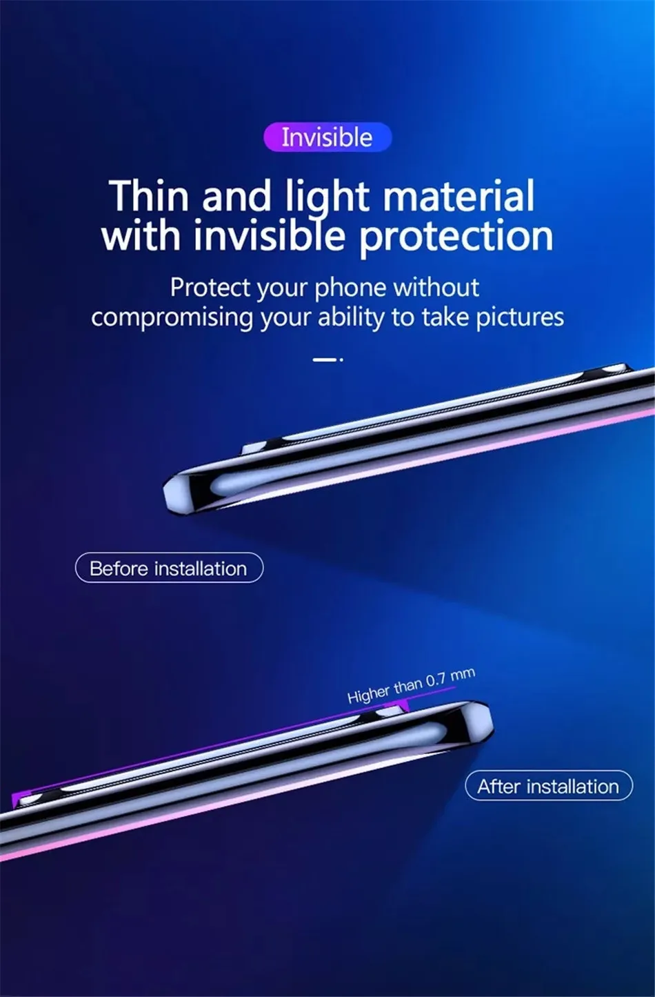 Защитная пленка для объектива камеры TOTU для huawei P30 Pro, металлическая задняя пленка из закаленного стекла для huawei P 30 Lite, защитное кольцо