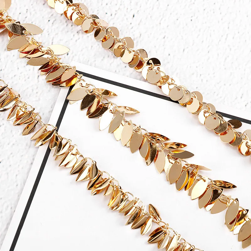 50cm/lot Gold Color Necklace Chains Brass Bulk for DIY Jewelry Making Materials 2018 New | Украшения и аксессуары