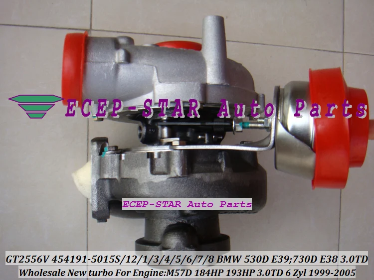 Турбокомпрессор GT2556V 454191-5015S 454191 454191-5012S 454191-0005 для BMW 530D E39 730D E38 M57D M57 D30 3.0L