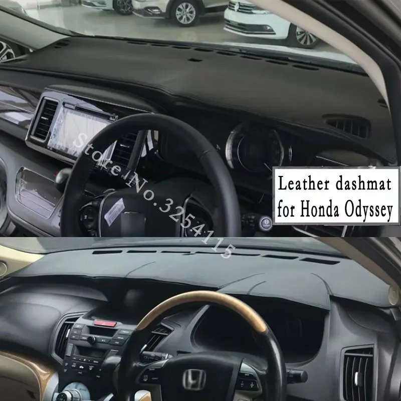 

For Honda Odyssey (international) Leather Dashmat Dashboard Cover Car Pad Dash Mat SunShade Carpet Custom 2003 2008 2013 RHD