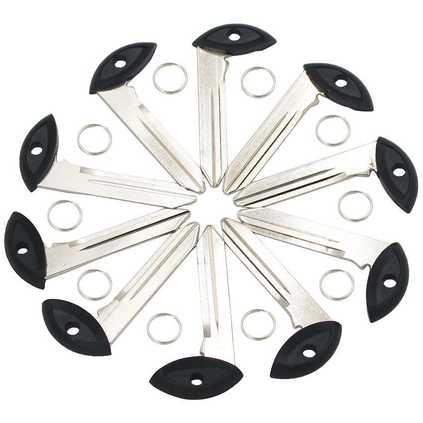 10 шт./лот необработанное лезвие Аварийный ключ пустой Fob легко резать медно