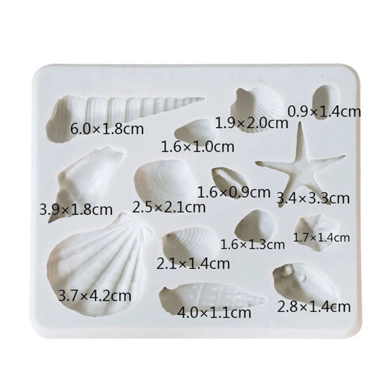 Коралловый камень и оболочка силиконовая форма помадка формы украшения торта