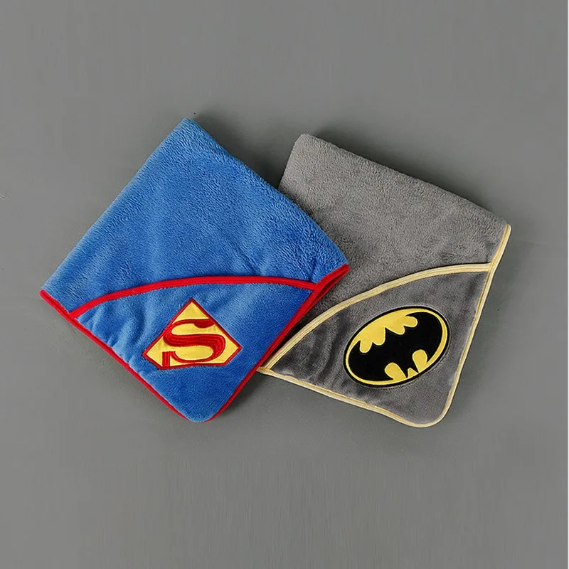Детское одеяло подарок для новорожденных Супермен Мягкая флисовая детская