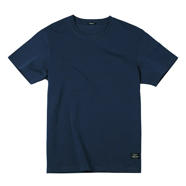 royal blue SIMWOOD, летняя новая мужская футболка из хлопка, одноцветная Повседневная футболка с круглым вырезом, высокое качество, плюс размер, Мужская футболка 190004 - Цвет: royal blue