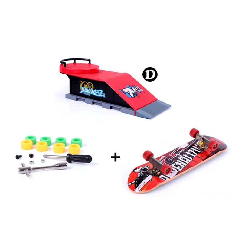 Бесплатная доставка Модель D + E мини Рампа скейтборд для пальцев/скейтпарк