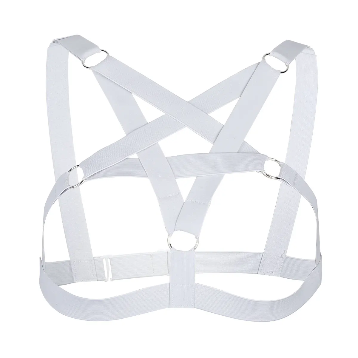 

Women Harness Bra Top Upper Body Chest Harness Belt Criss Cross Lingerie Elastic Strappy Hollow Out See Through Cupless Cage Bra