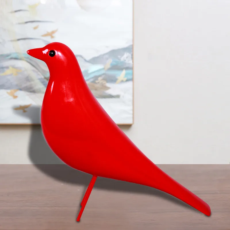Смола ремесло фигурка птицы статуя простой Декор дома мягкая мебель творческие
