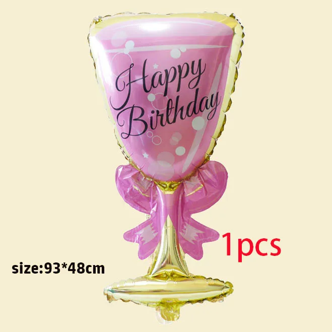 1pcs HB cup Воздушные шары для взрослых с днем рождения, 12 дюймов, латексный Гелиевый шар с цифрой 18 20 25 30, розовое золото, украшения для дня рождения, принадлежности - Цвет: 1pcs HB cup