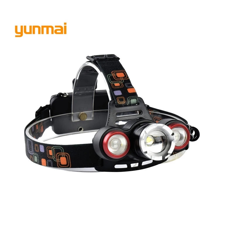 8000лм Светодиодная лампа T6 + 2LED фара для кемпинга рыбалки 2*18650 батареи автомобиль