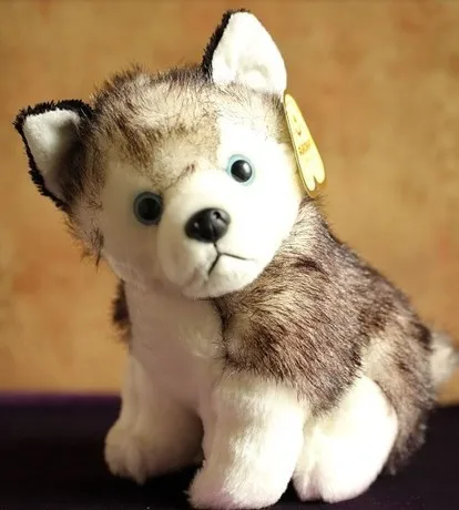 

stuffed simulation animal 35cm husky dog plush toy simulation dog doll d8057