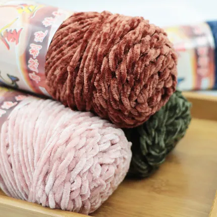 100 г/лот гладкие Полиэстеровые перчатки из грубой пряжи анти пиллинг ручной вязки