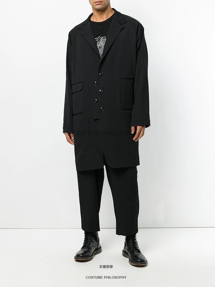 

XS-5XL New 2017 Men's clothing fashion GD hair stylist Catwalk Slim Medium length suit plus size Singer costumes
