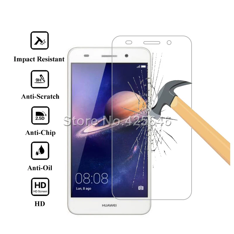 2 шт для huawei Y6 II стекло 2.5D защитное закаленное стекло премиум класса для huawei Y6 II 5,5 дюймов Защитная пленка для экрана