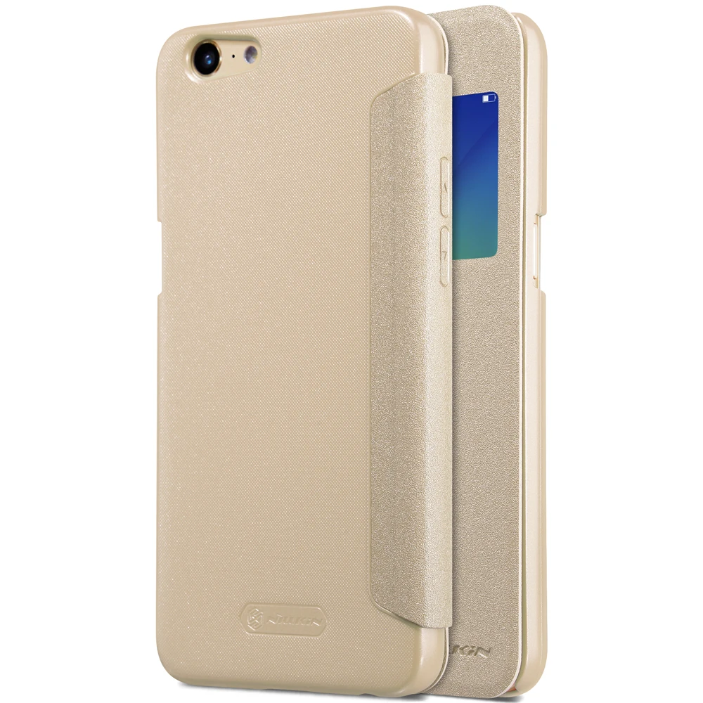 Original NILLKIN NEW PU Leather Sparkle Case For OPPO A39 Inner Magntism Sleep Function Fundas Carcasa Housing Cover |
