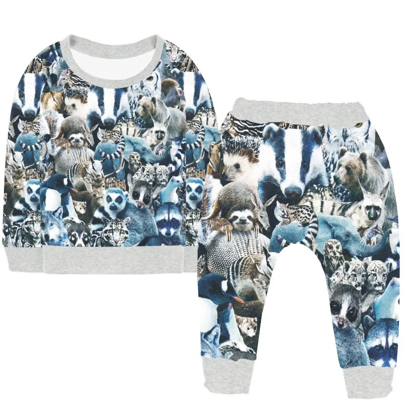 Комплект для мальчиков Лучшая детская одежда с животными комплект одежды