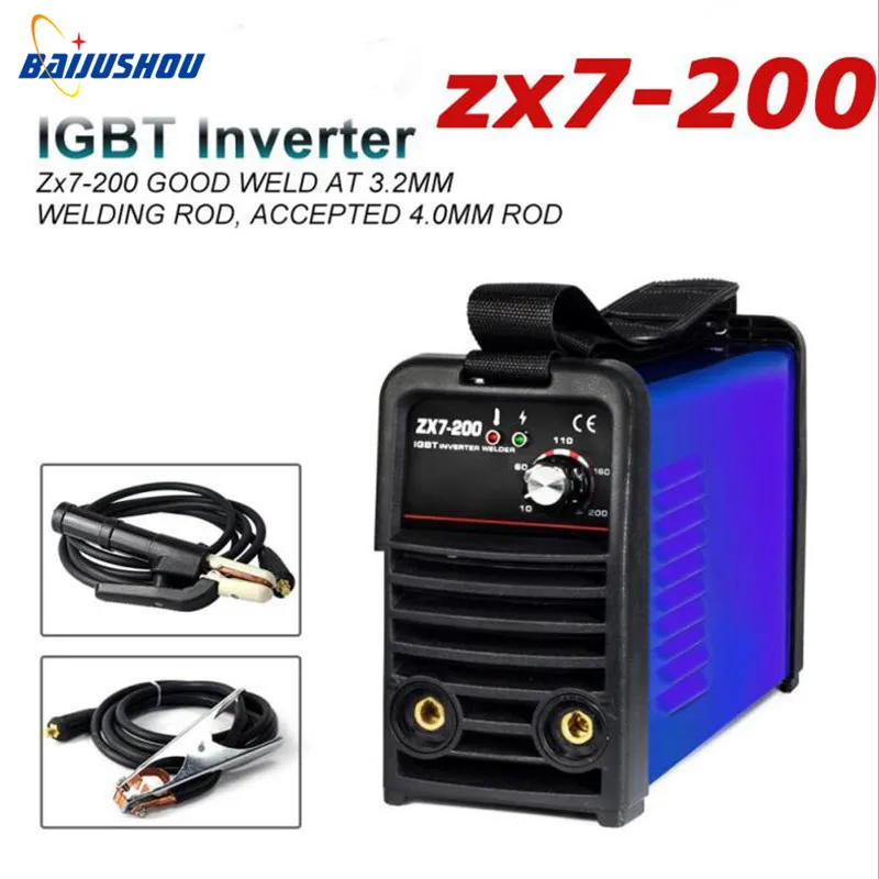 Новый ZX7 200 сварочный аппарат iGBT инвертор 200Amp постоянного тока палка