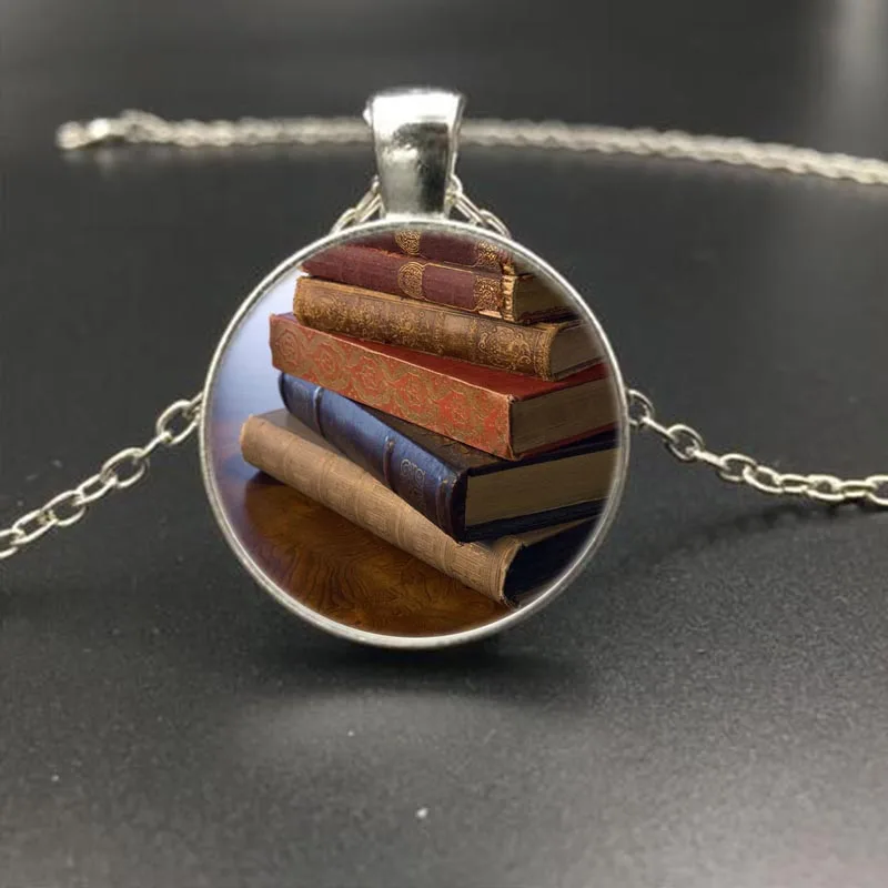 4 стиля библиотека книжной случае Цепочки и ожерелья Винтаж высокое качество