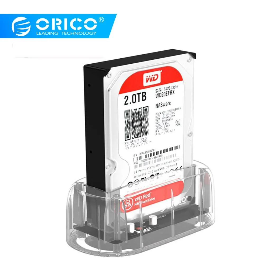 ORICO HDD корпус для 2 5/3 5 дюймовый SSD прозрачный жесткого диска type C USB3.1 Gen1 док станция