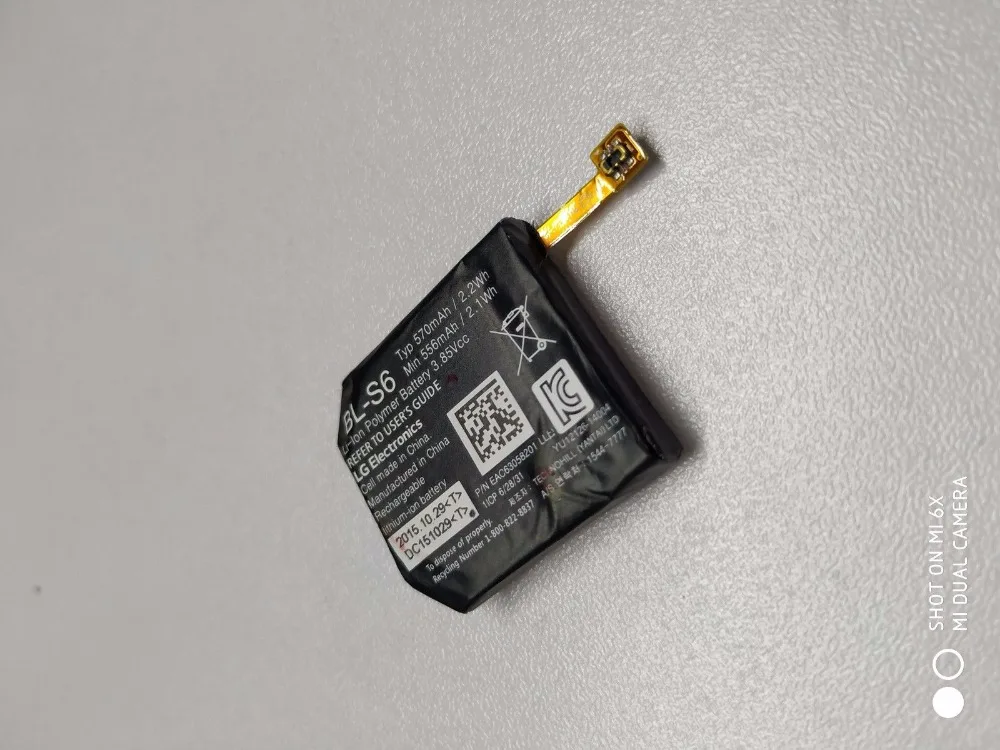 Новый OEM BL-S6 Аккумулятор для LG Watch Urbane 2nd Edition LTE 570mAh 2.2Wh | Мобильные телефоны и