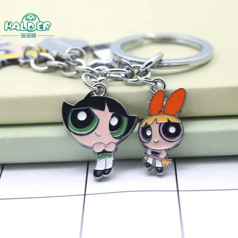 Гальдер аниме крутые Обувь для девочек Цифры брелок Blossom профессор utonium брелок круглый мультфильм безделушки Интимные аксессуары брелок