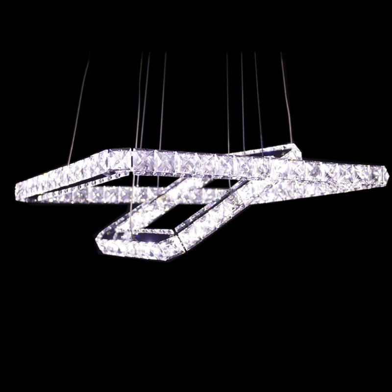 Ecolight современный светодиодный подвесной светильник квадратное кольцо 50 + 30 см из