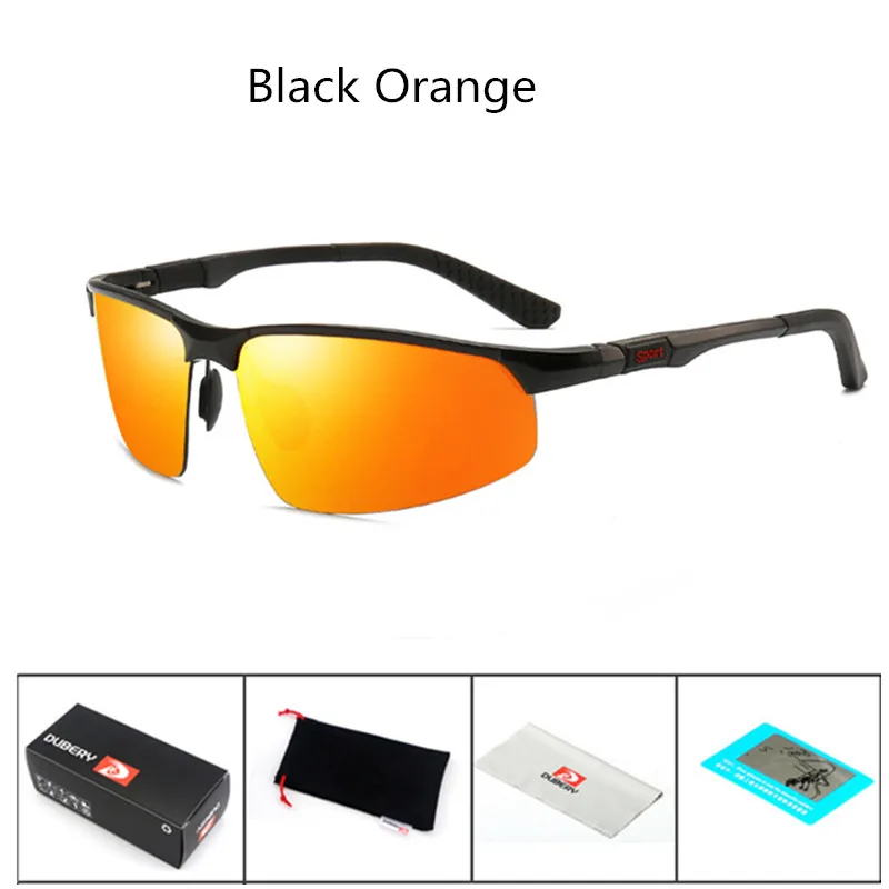 D3121 Black Orange Роскошные алюминиевые HD винтажные Поляризованные солнцезащитные очки для мужчин и женщин, солнцезащитные очки, брендовые дизайнерские очки gafas de sol lunette de soleil - Цвет линз: D3121 Black Orange