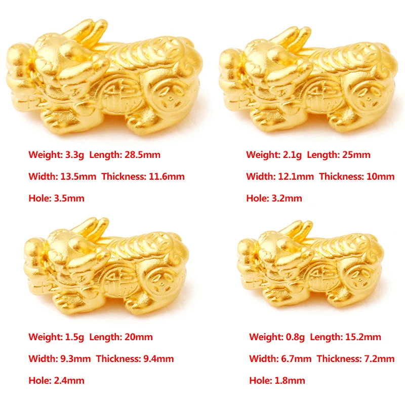 S925 Sterling Silver Color Jewelry Making Bracelet Necklace Accessories 3D Silver Plated Gold Mythical Wild Animal