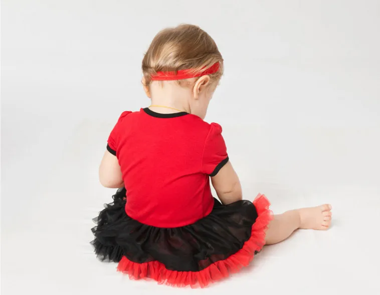 Новый стиль костюмы на первый день рождения милый кружевной комбинезон для