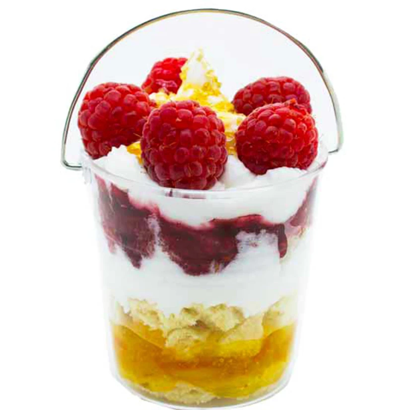 

Free Shipping - 50/Pack, Home Party Wedding Disposable Plastic Tableware Supplies, 65*50mm/120ml Mini Dessert Bucket Cup