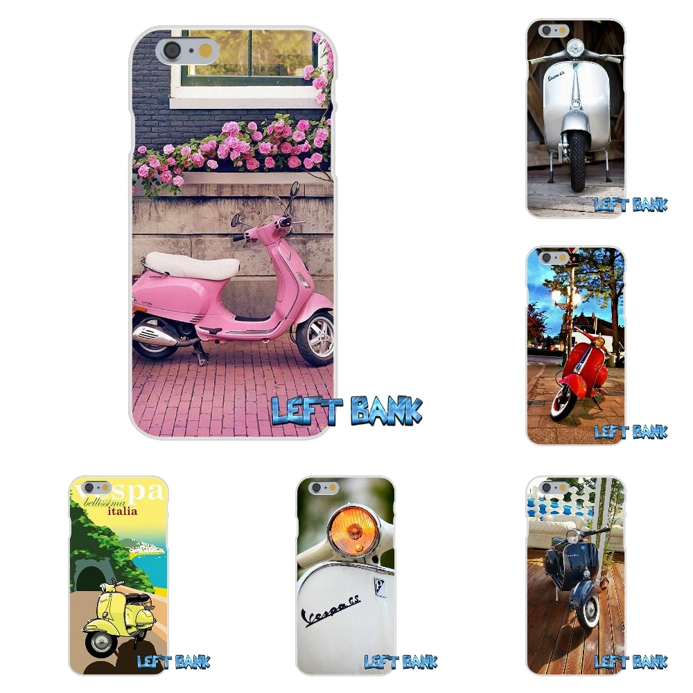 Vespa скутер мотоцикл Мягкий Силиконовый ТПУ Прозрачный чехол для Samsung Galaxy Note 3 4 5 S4 S5