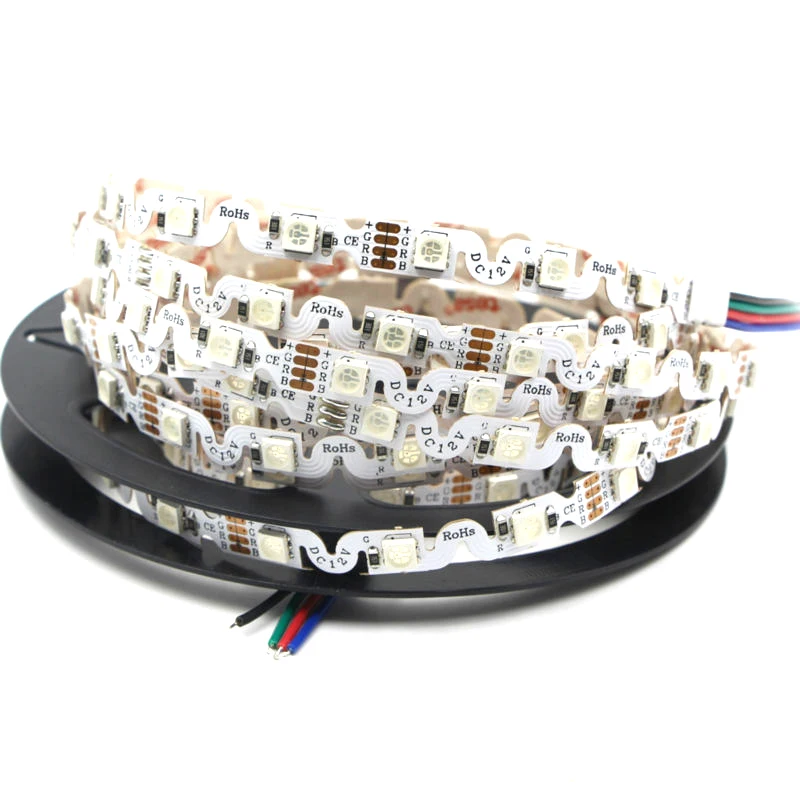 Светодиодная лента ультра яркий свет 12 v SMD 5050 Гибкая V 5 M 300 Led не водонепроницаемый