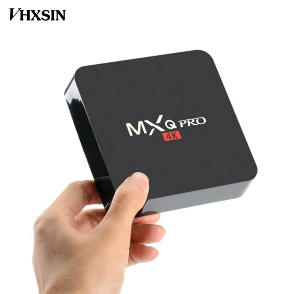 VHXSIN 20 шт./лот mxq Pro Android 7 1 ТВ бокс Amlogic S905W Четырехъядерный 4K HD Смарт мини ПК 1G 8G Wifi H.265