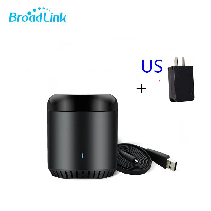 Новинка Broadlink RM4C Mini 3 Black Bean Wifi RM Mini3 Универсальный ИК умный пульт дистанционного управления работает с Amazon Alex Echo - Цвет: RM Mini 3 US