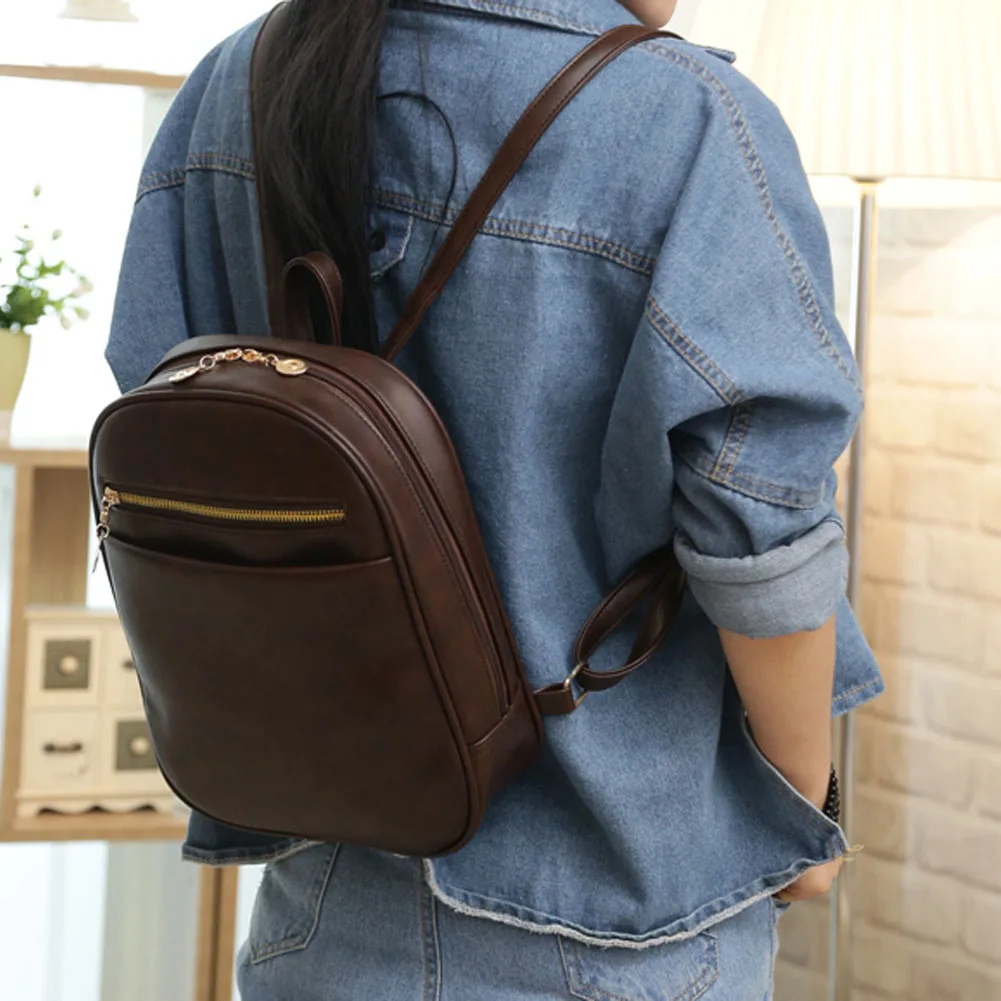 2019 винтажный рюкзак из искусственной кожи школьная сумка маленькие сумки через