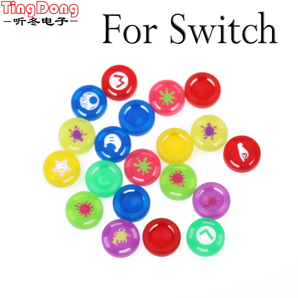 

Ting Dong 100PCS Multi Color Limited Edtion Silicone Thumb Stick Grip Caps for Nintendo Switch Joy-Con Analog Controller