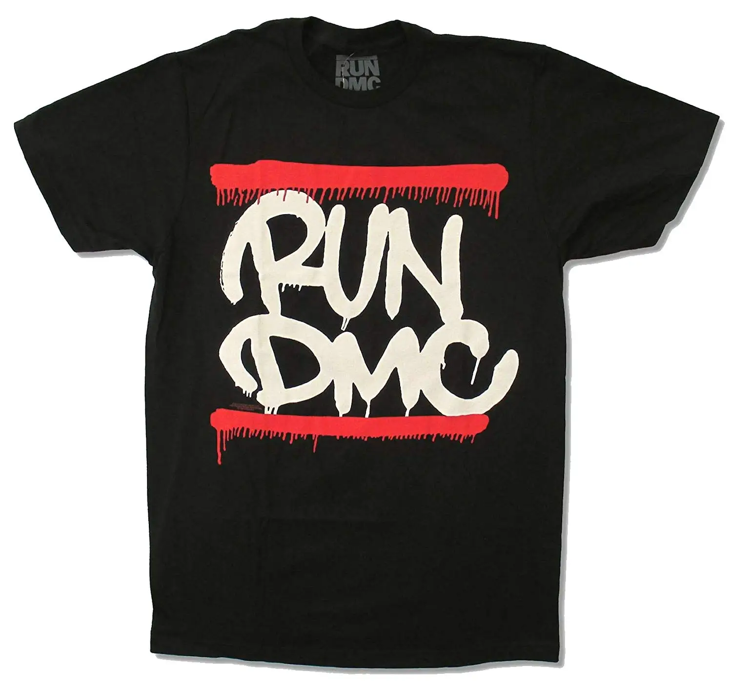 Run DMC капающий логотип черная футболка крутые футболки дизайн лучшие продажи для