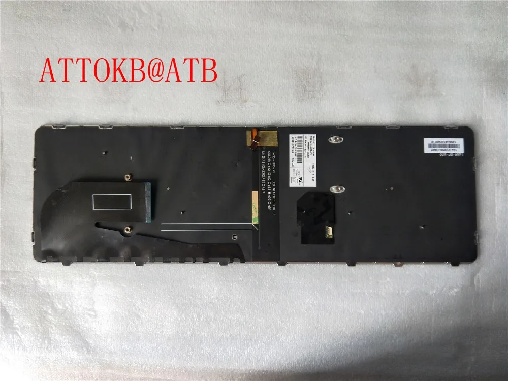 Английский/испанский для hp EliteBook 850 G3 755 G3 G4 американская, с задней подсветкой Клавиатура ноутбука