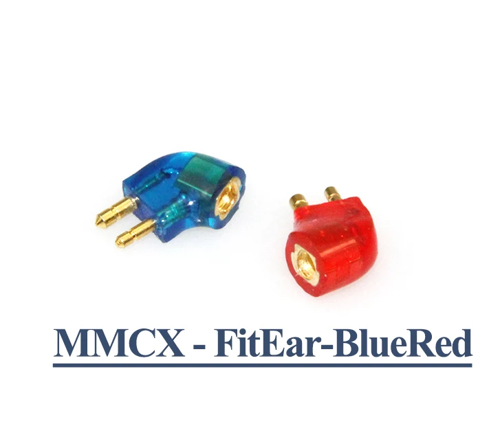 MMCX-FitEar-BlueRed Linsoul разъем для наушников Адаптер MMCX 0,78 мм 2Pin для QDC SONY IE80 W4R JH IM FitEar TF10 A2DC - Цвет: MMCX-FitEar-BlueRed