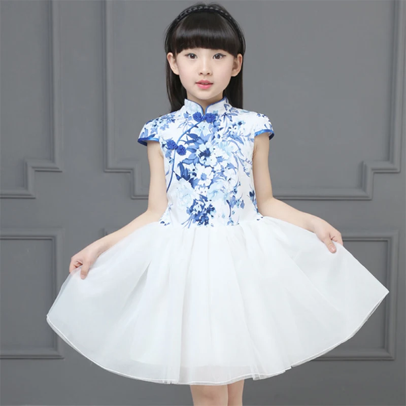 Rlyaeiz/модные платья для девочек с принтом Vestidos летнее Сетчатое платье короткими