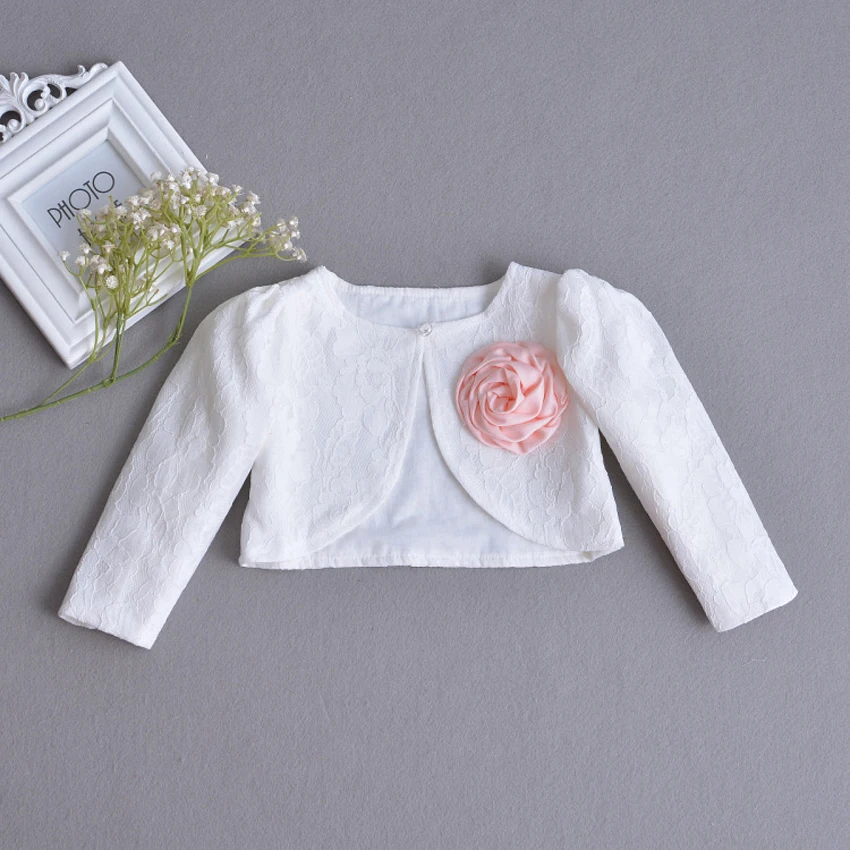 New Born Baby Girls Lace Coat Princess Shrug Short Cardigan Toddlers Bolero Jackets Outerwear Infant Wedding Party Dress Shawl | Детская